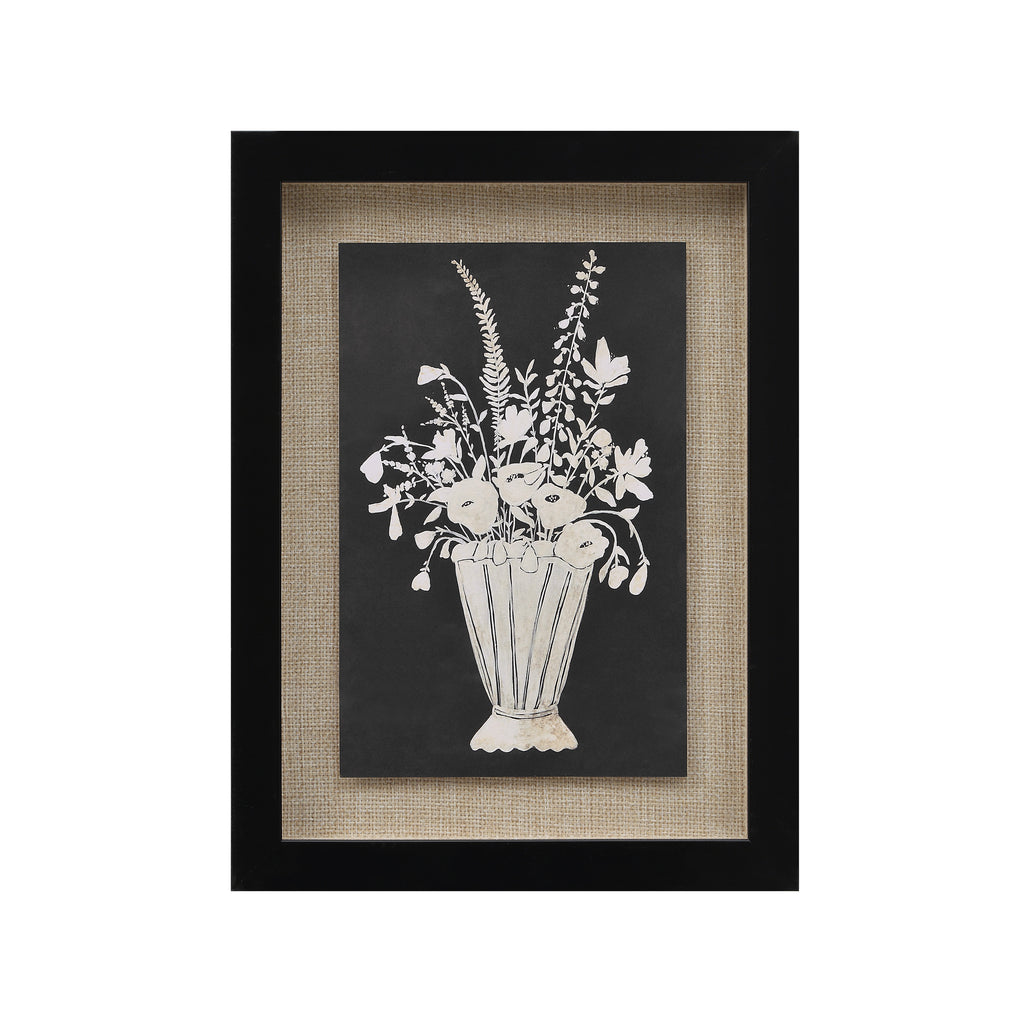 Tecoma wall decor by Renwil, rag paper, matte black