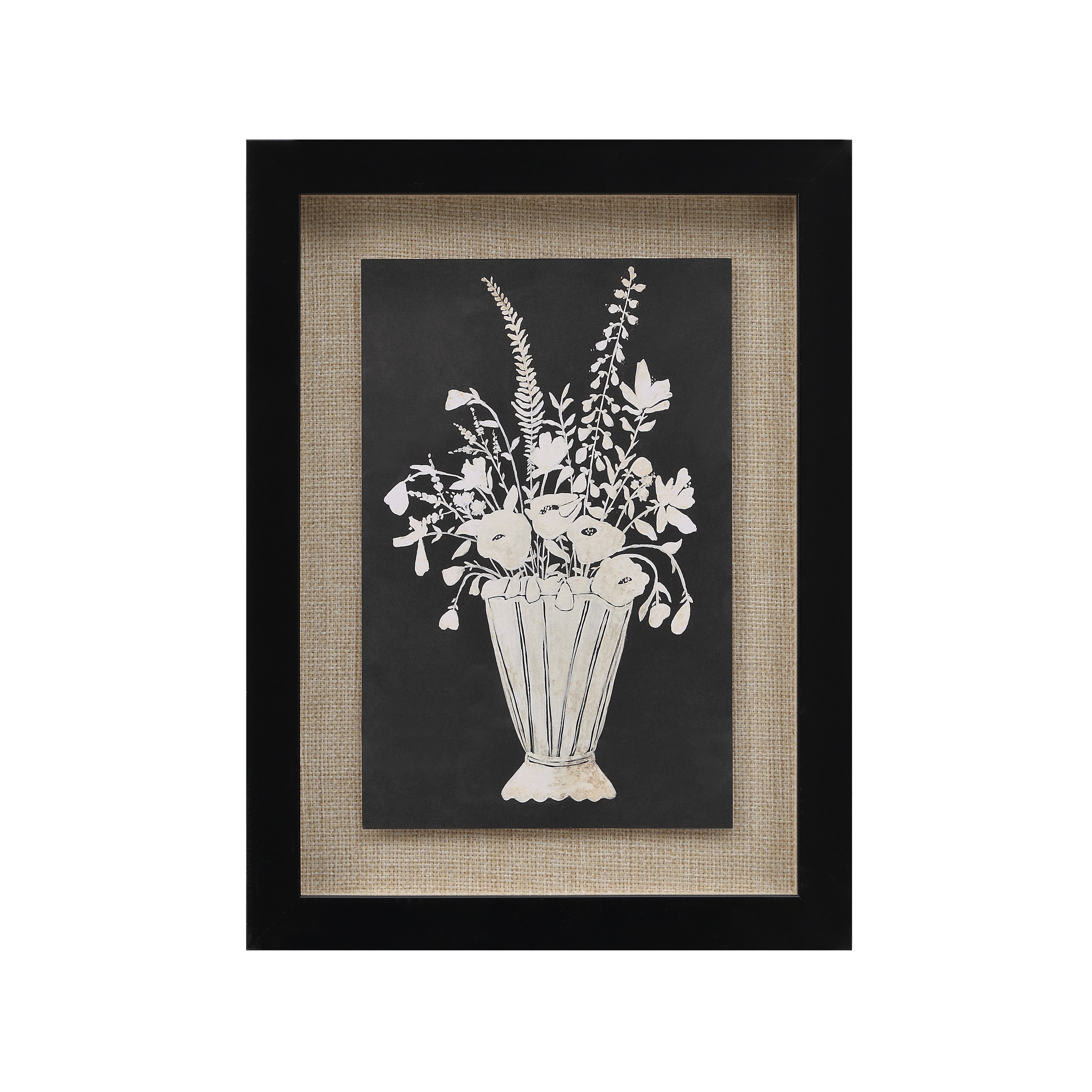 Tecoma wall decor by Renwil, rag paper, matte black