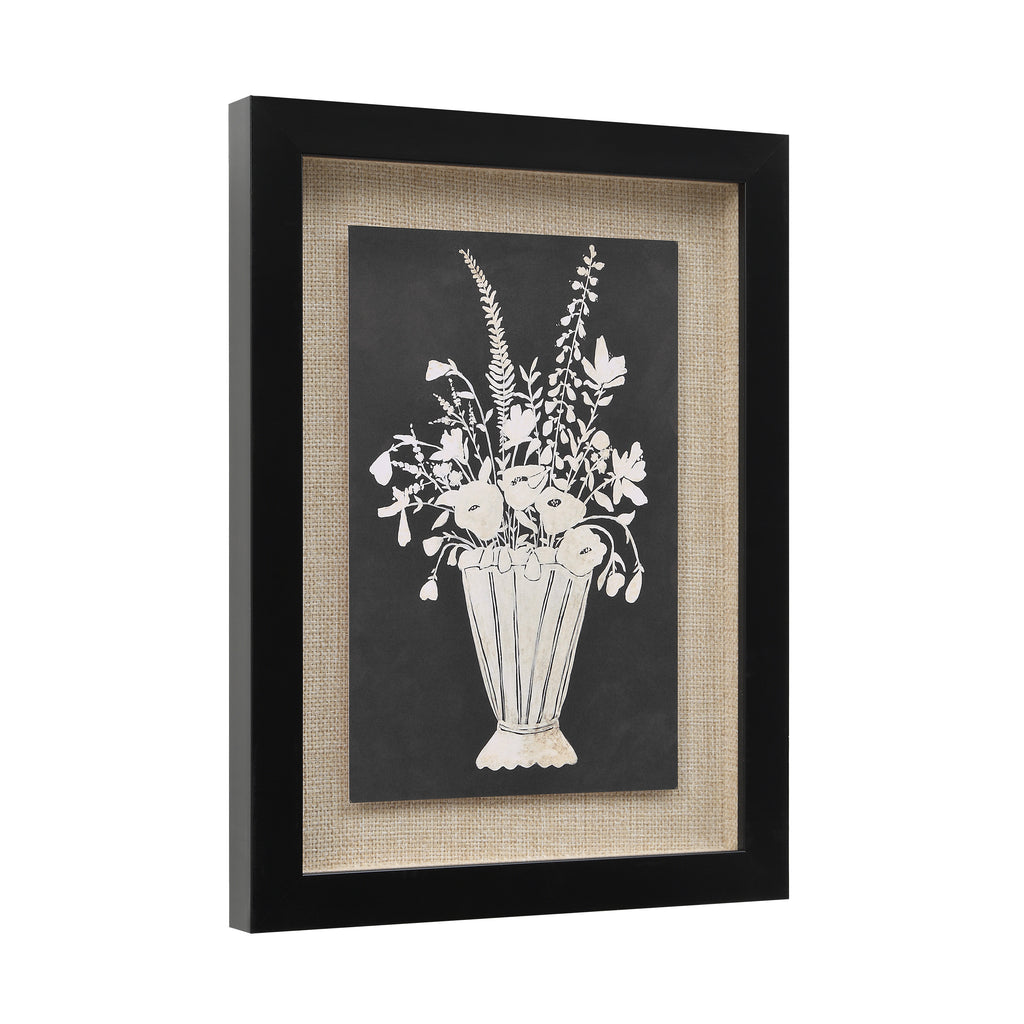 Tecoma wall decor by Renwil, rag paper, matte black