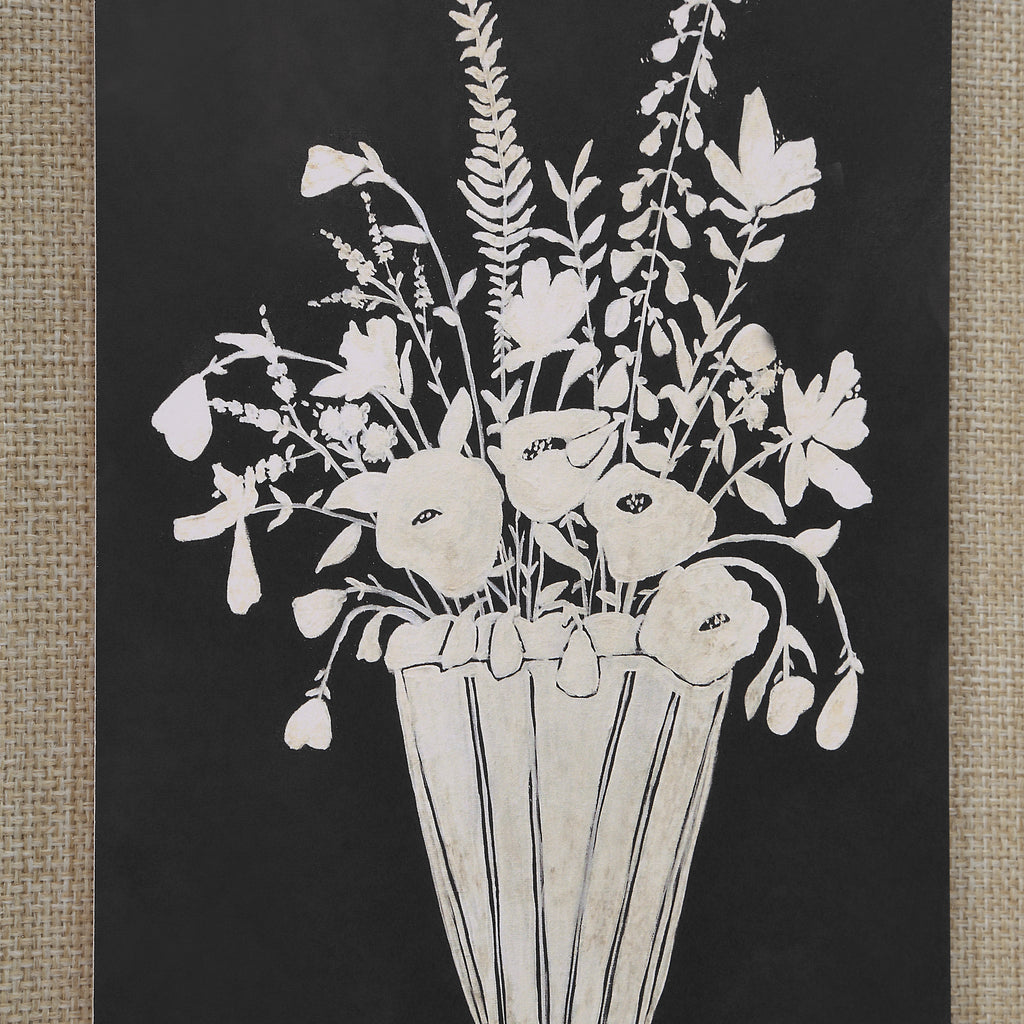 Tecoma wall decor by Renwil, rag paper, matte black