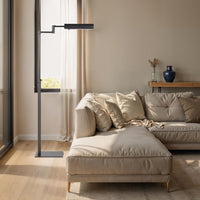 Thiva floor lamp by Renwil, iron, bronze finish