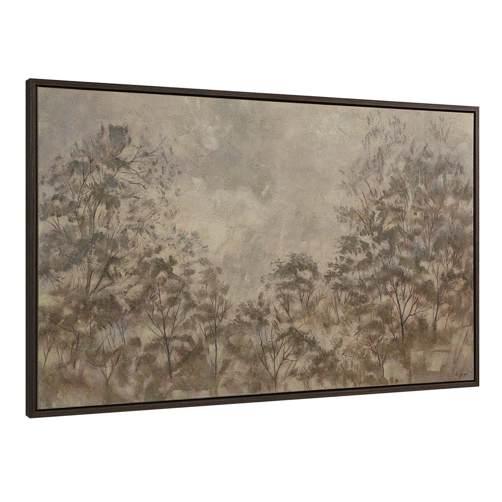 Toulouse wall art by Renwil, cotton canvas, dark brown frame