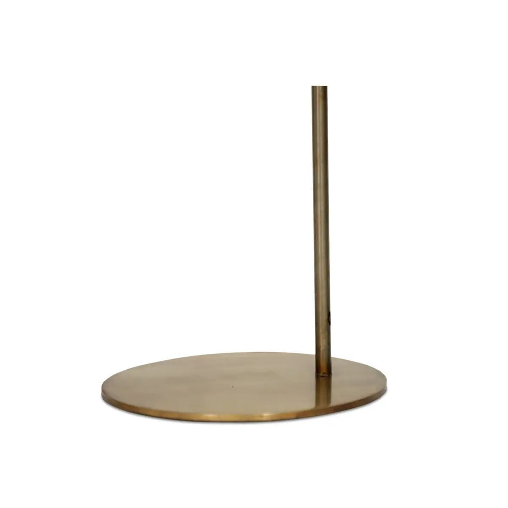 Trumpet floor lamp by Moe's Home Collection, iron, warm gold finish trumpet shade