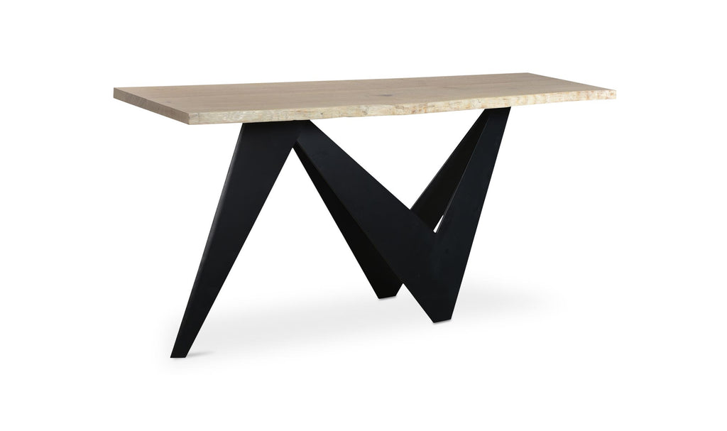 Natural Wood Bird Console Table