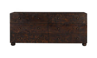 York 6 Drawer Dresser Dark Brown