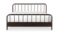 Vivian King Bed Dark Brown