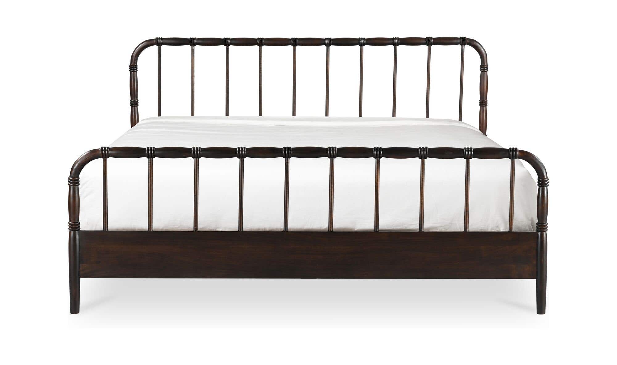 Vivian King Bed Dark Brown