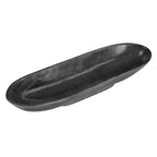 Venetia tray by Moe's Home Collection, Selwara black marble, elliptical