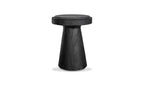 Stone Outdoor Book Side Table Black