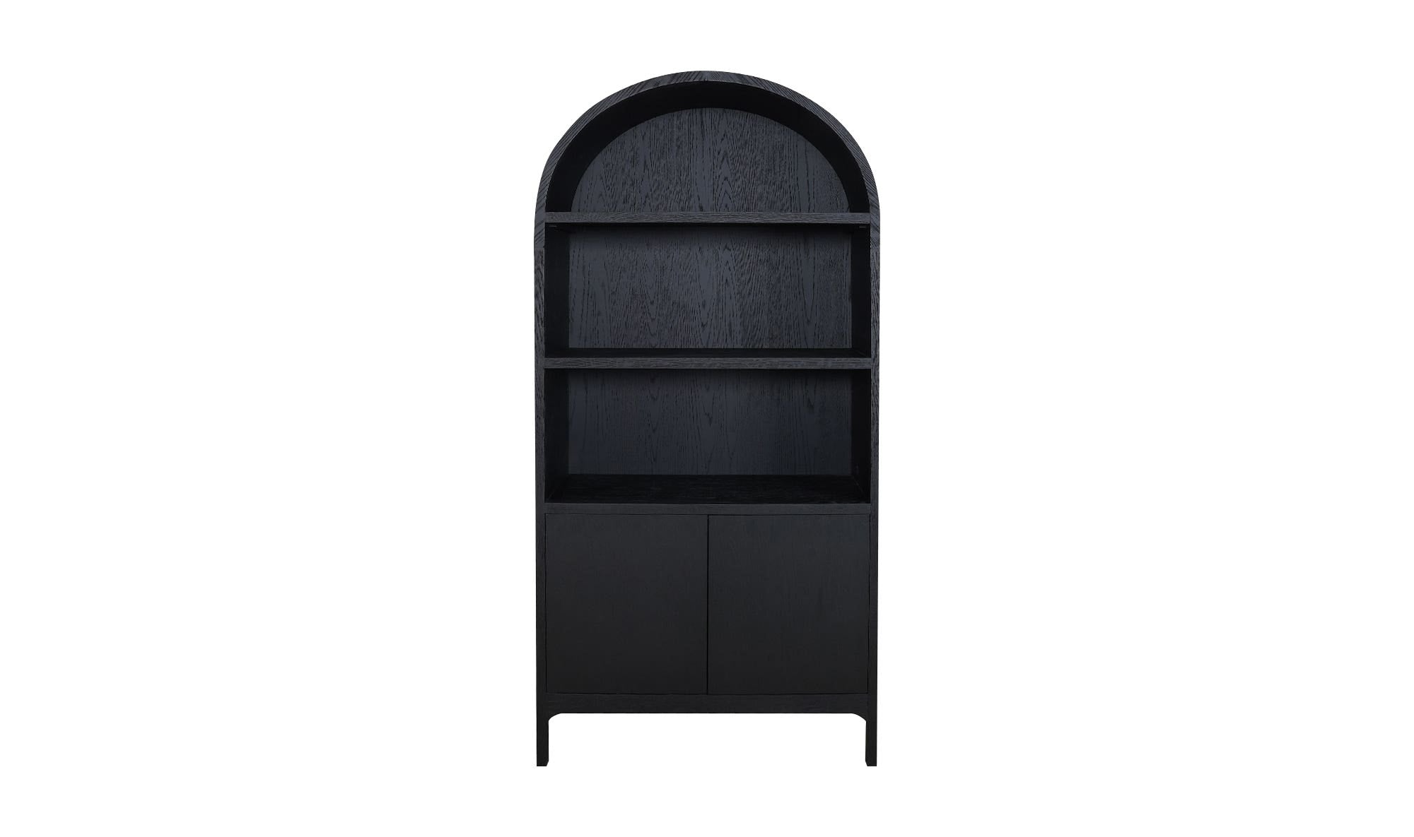 Wilde Display Cabinet Black Oak