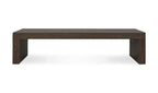 Evander Dining Bench Rustic Brown front