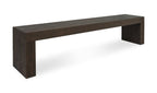 Evander Dining Bench Rustic Brown view 4