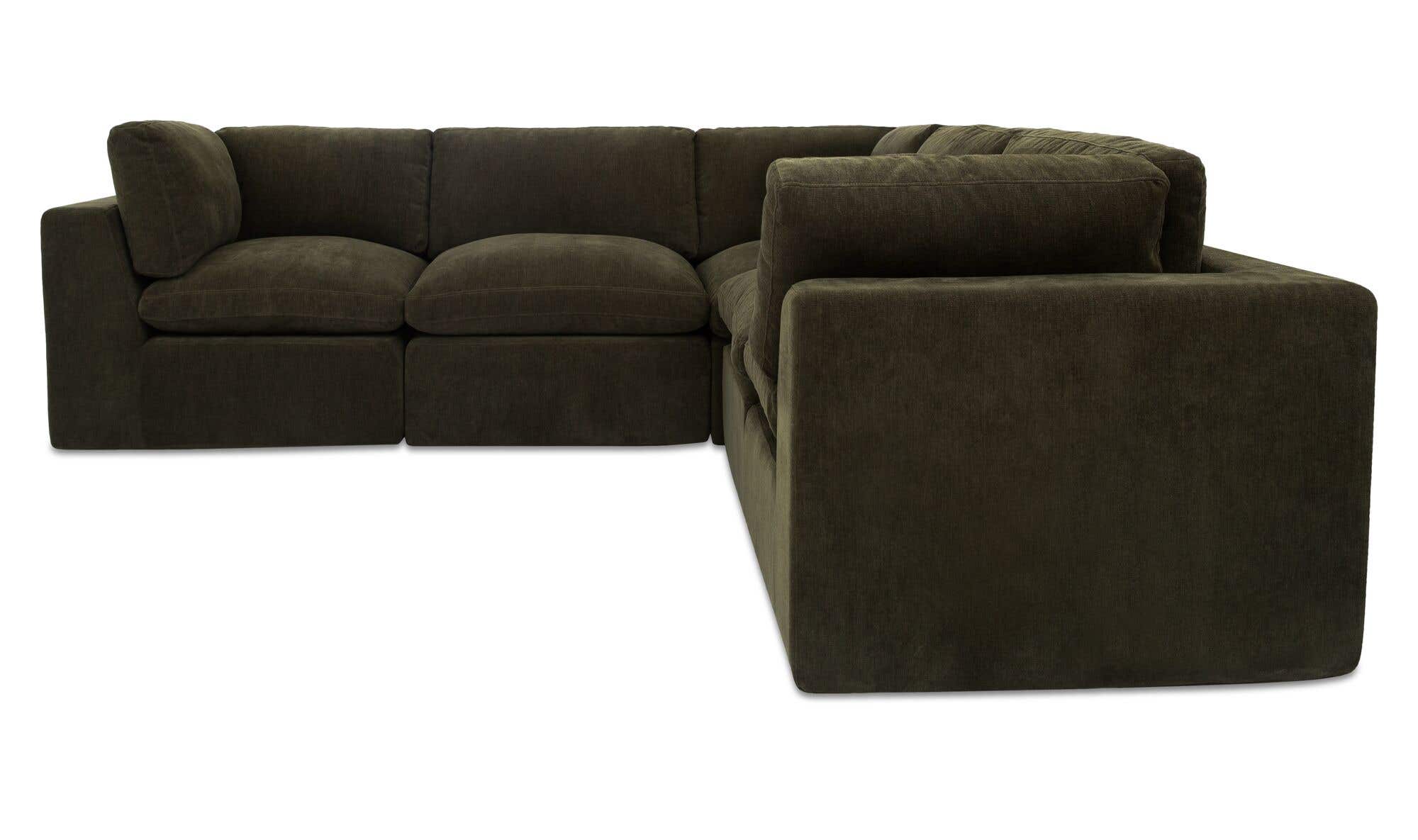 Cates Classic L Modular Sectional Dark Green