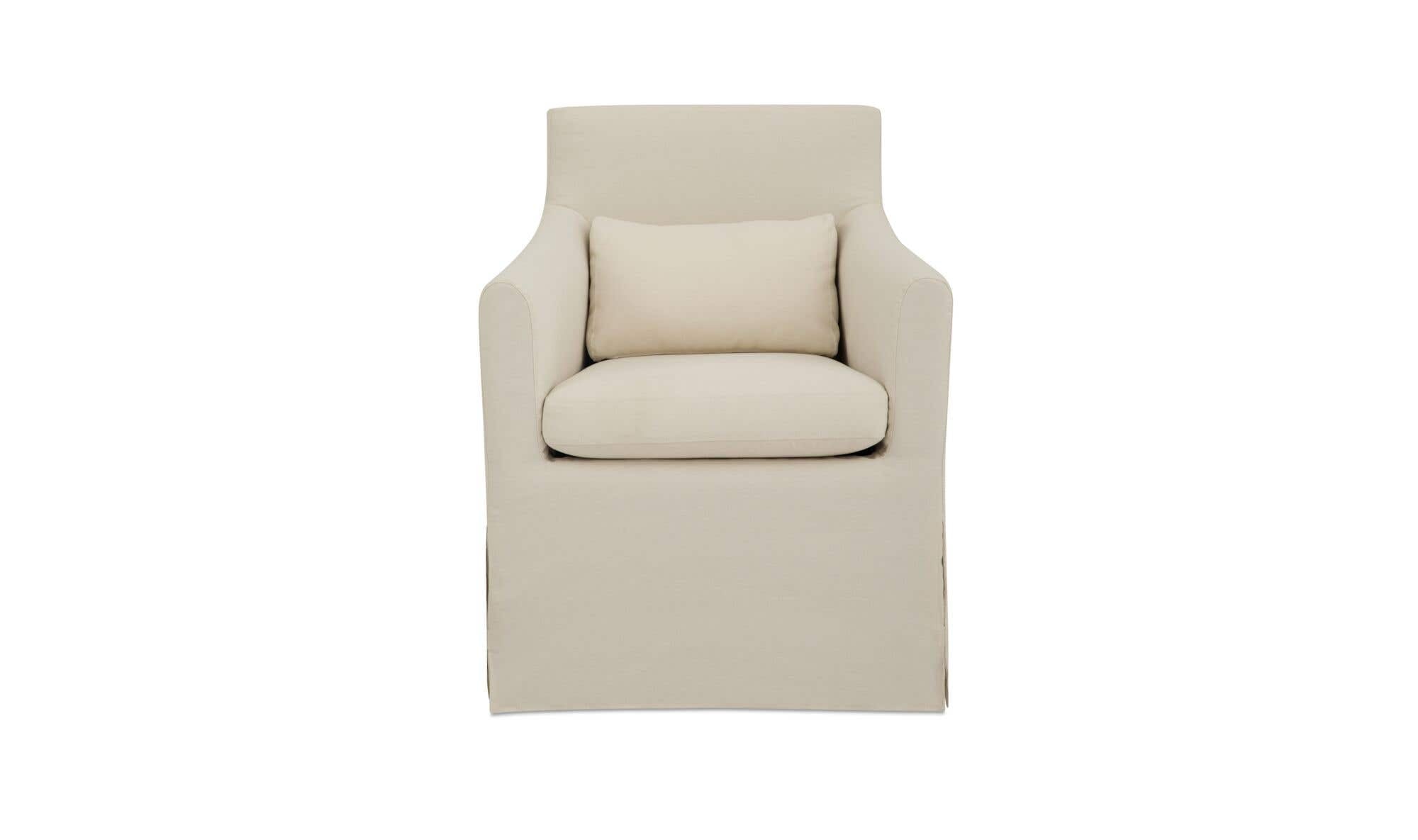 Upholstered Outdoor Lydia Dining Chair Cream