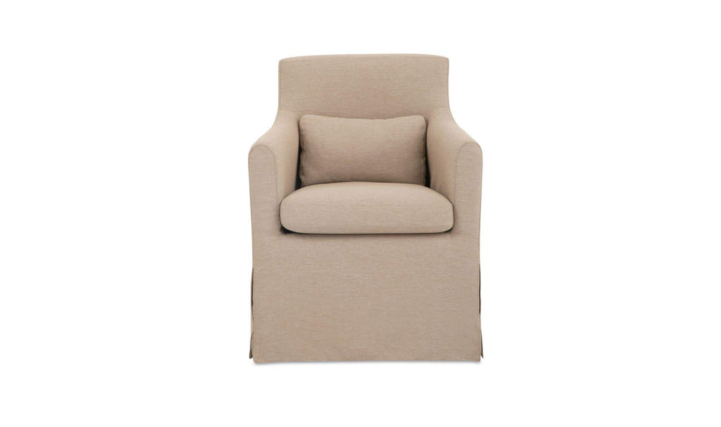 Upholstered Outdoor Lydia Dining Chair Light Brown