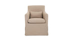 Upholstered Outdoor Lydia Dining Chair Light Brown