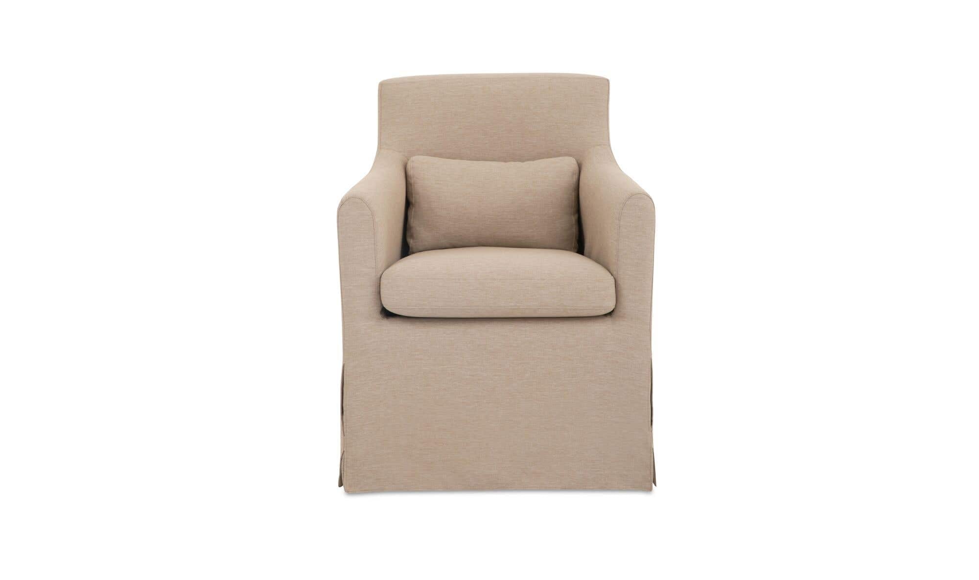 Upholstered Outdoor Lydia Dining Chair Light Brown