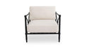 Upholstered Outdoor Willow Accent Chair Cream