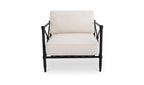 Upholstered Outdoor Willow Accent Chair Cream