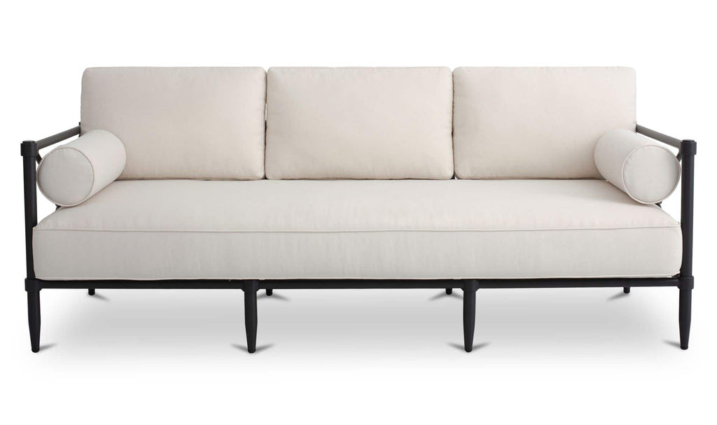 Upholstered Outdoor Willow Sofa Cream