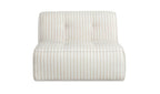 Upholstered Outdoor Sunseeker Slipper Chair Brown Stripe