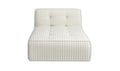 Upholstered Outdoor Sunseeker Chaise Brown Stripe