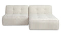 Upholstered Outdoor Sunseeker 2 Piece Nook Brown Stripe