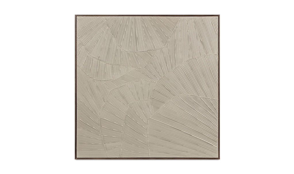 Flutter Framed Painting Cool Beige