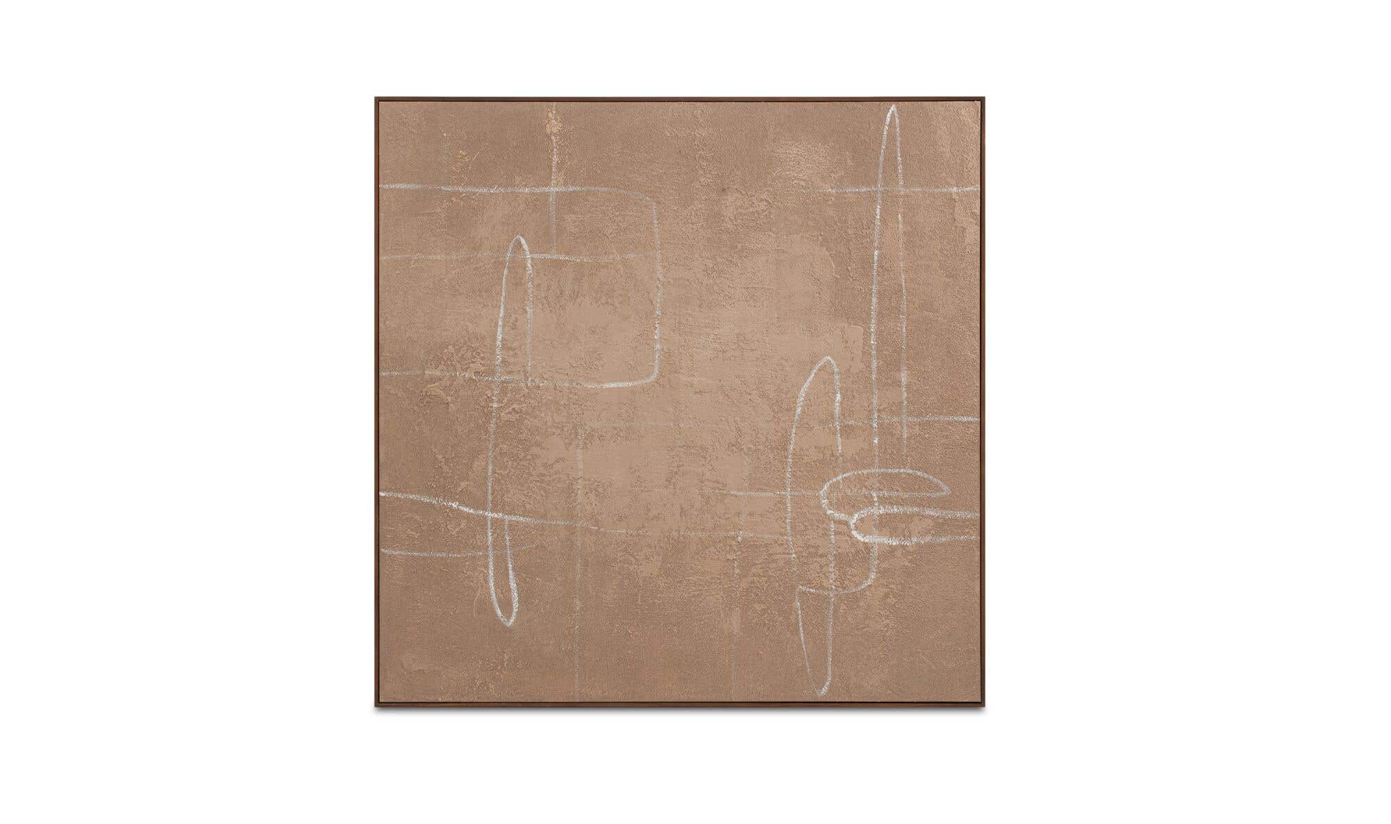 Notion Framed Painting Brown