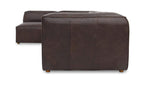 Form Signature Modular Sectional Espresso Brown Leather 4
