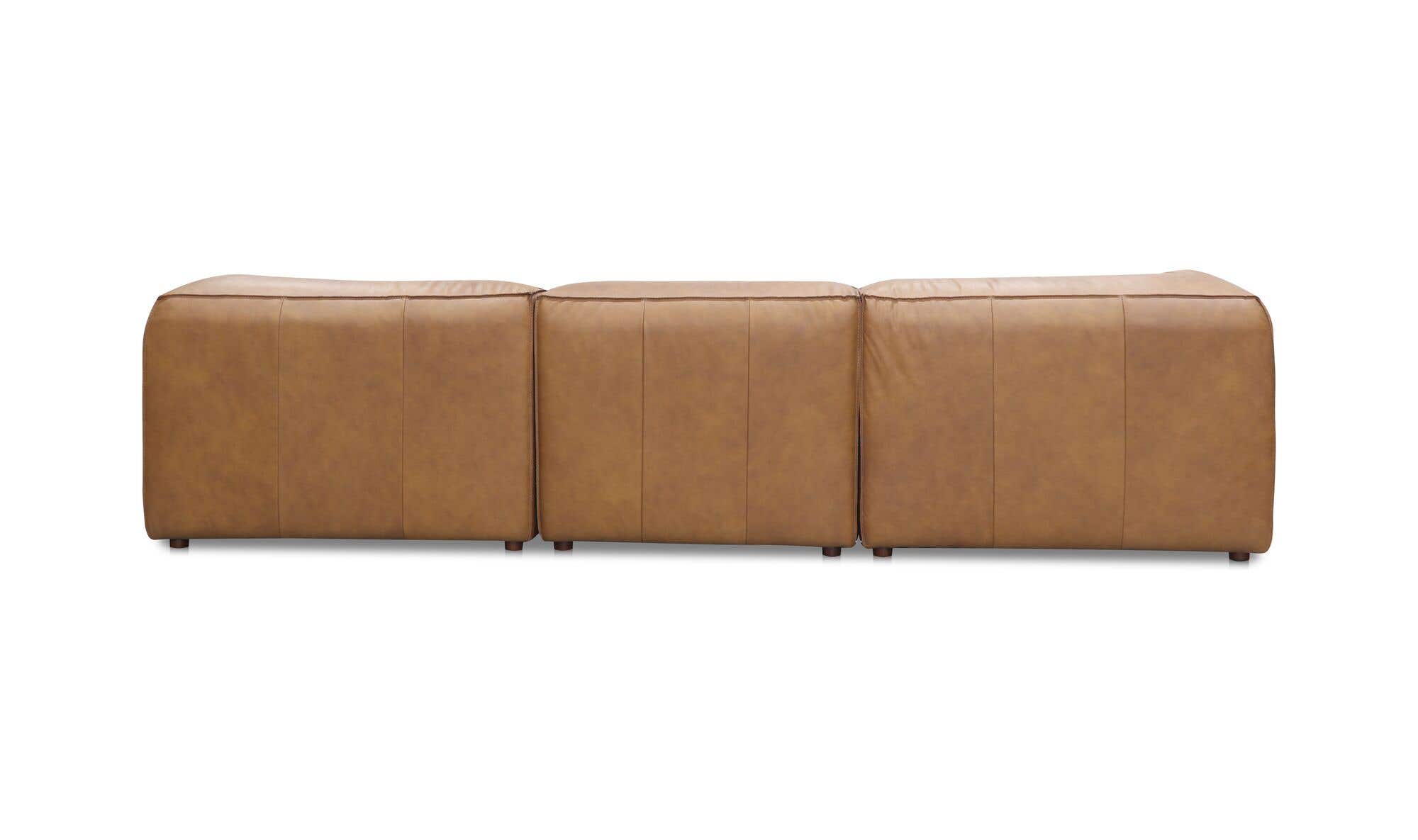 Form Signature Modular Sectional Espresso Brown Leather 9