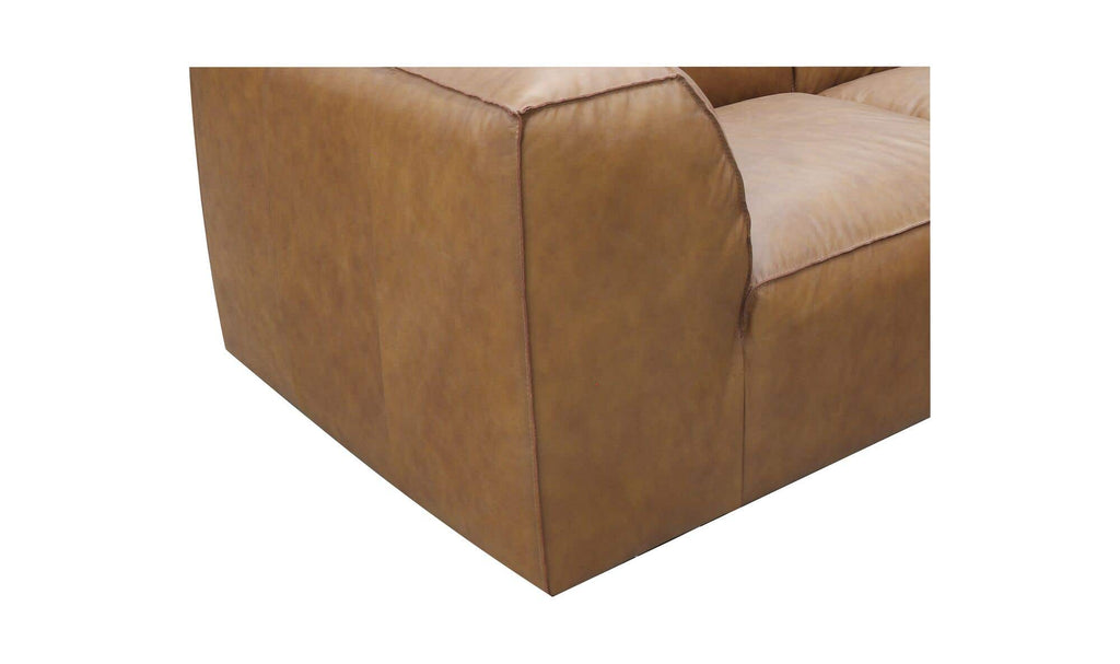 Form Signature Modular Sectional Espresso Brown Leather 10