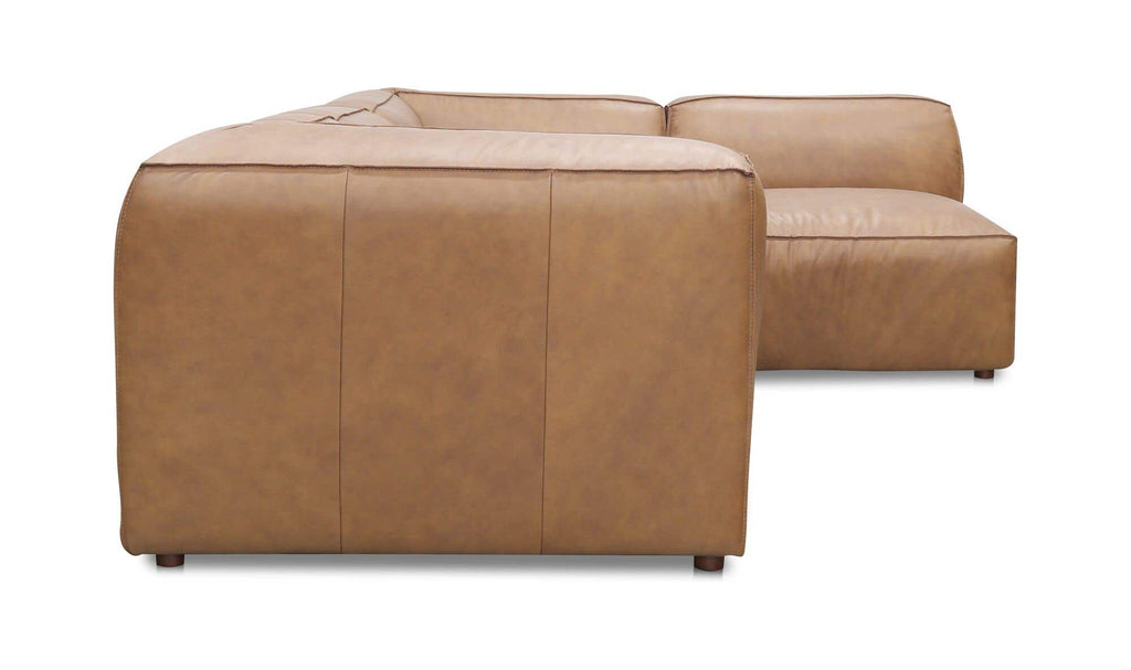 Form Signature Modular Sectional Espresso Brown Leather 8