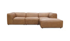 Leather Form Lounge Modular Sectional Sonoran Tan