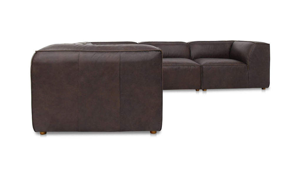 Leather Form Classic L-Shaped Modular Sectional 4
