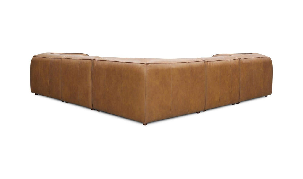 Leather Form Classic L-Shaped Modular Sectional 9