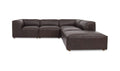 Leather Form Dream Modular Sectional Espresso Brown