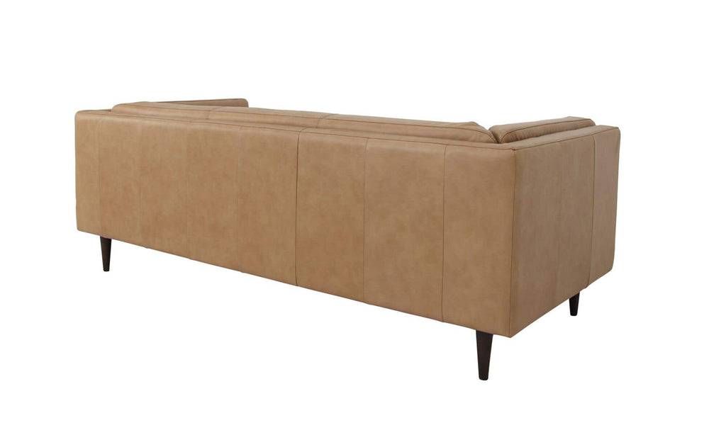 Leather Woods Sofa Tan view 3