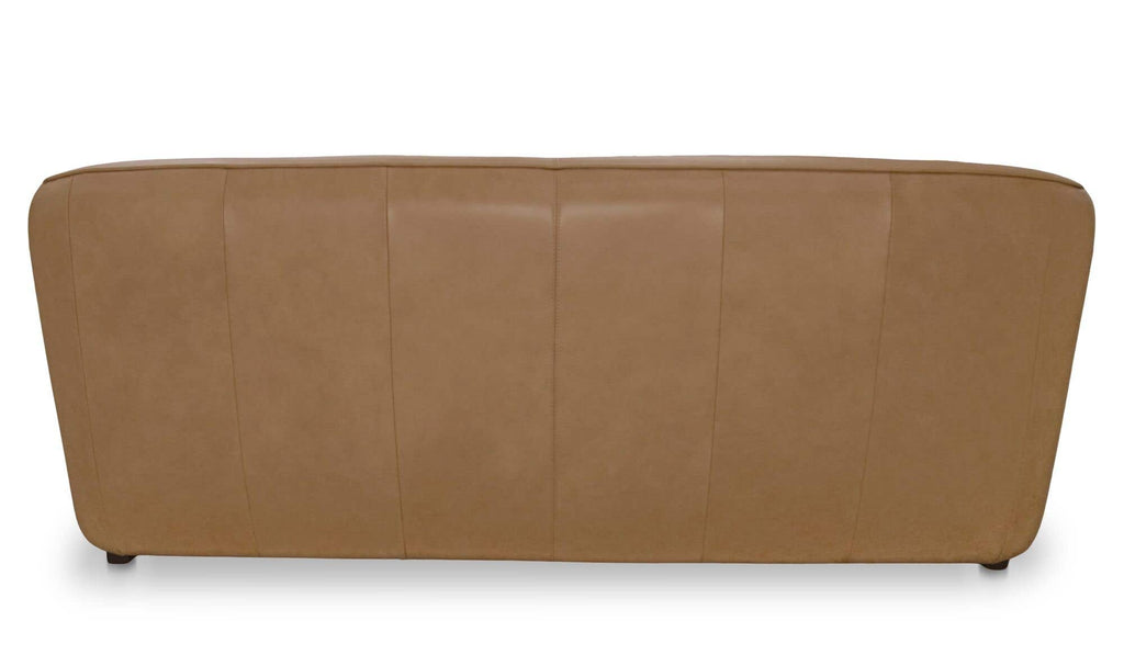 Leather Hawkins Sofa Tan view 6