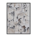 Yann art by Renwil, cotton canvas, dark grey frame
