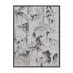 Yann art by Renwil, cotton canvas, dark grey frame