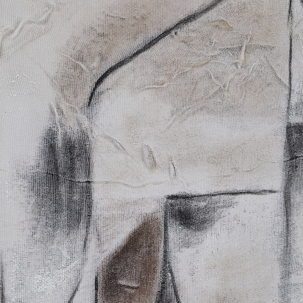 Yann art by Renwil, cotton canvas, dark grey frame