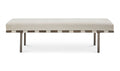 Carson Dining Bench Beige front