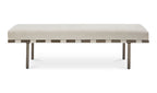 Carson Dining Bench Beige front