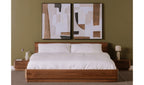 Round Off Small Nightstand Light Oak Brown 7