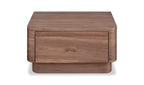 Round Off Small Nightstand Light Oak Brown Walnut