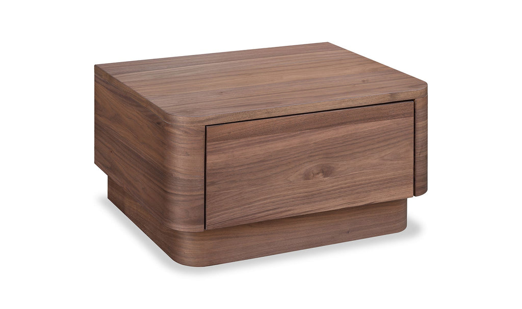 Round Off Small Nightstand Light Oak Brown 10