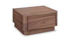 Round Off Small Nightstand Light Oak Brown 10