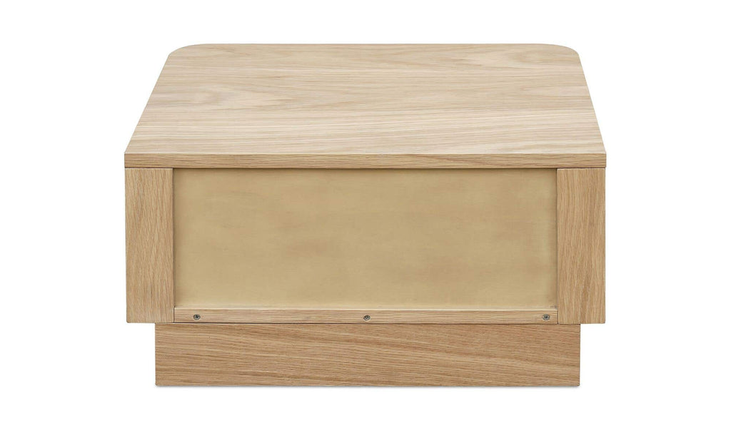 Round Off Small Nightstand Light Oak Brown 5