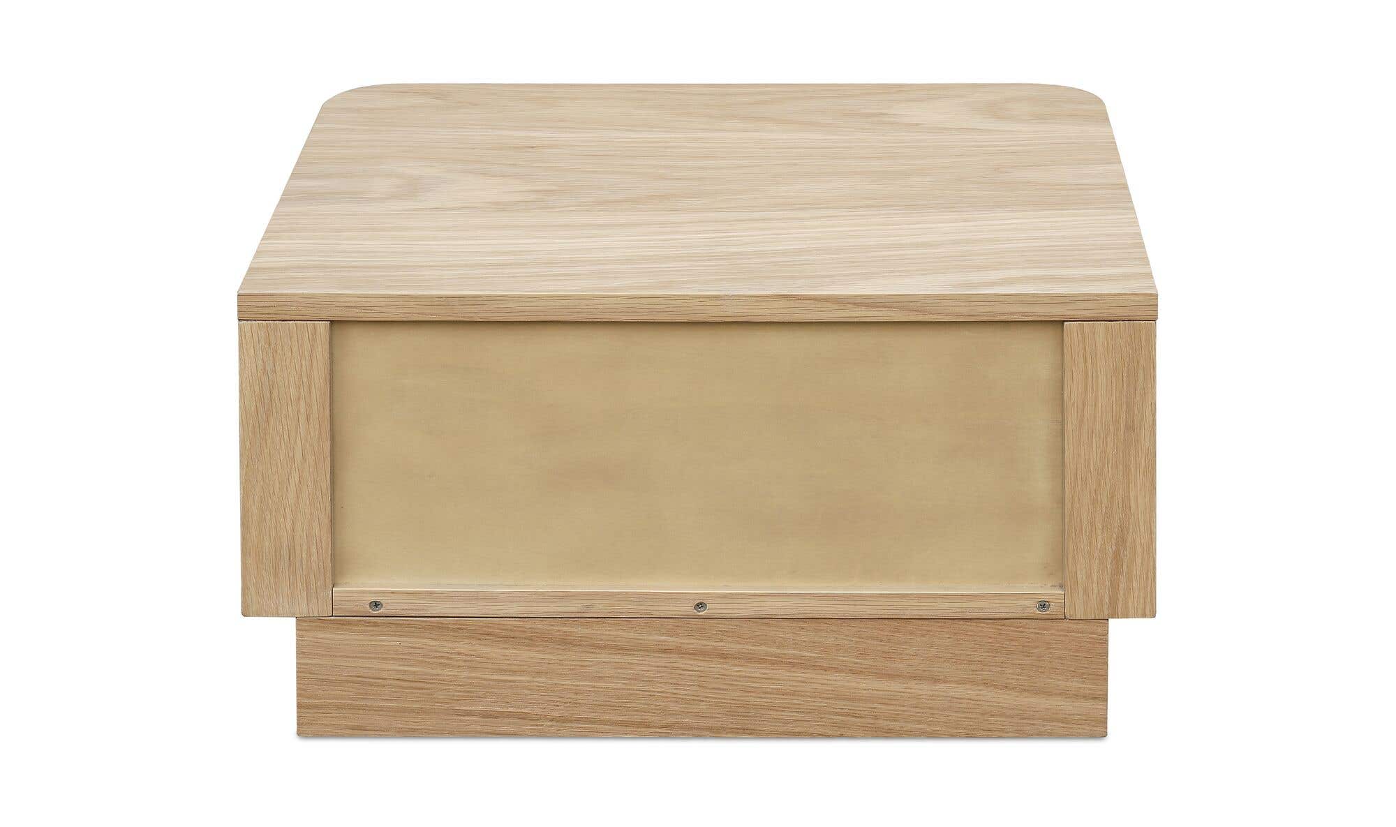 Round Off Small Nightstand Light Oak Brown 5